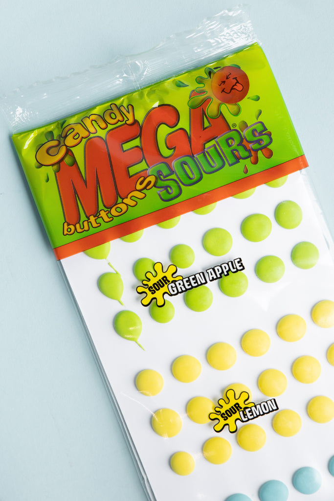Mega Sour Buttons Jumbo Candy