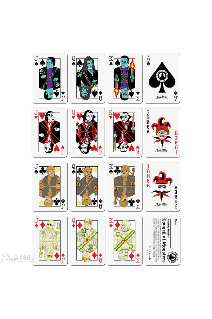Council of Monsters Playing Cards