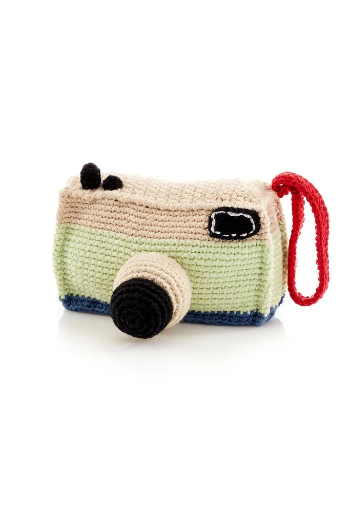 Crocheted camera