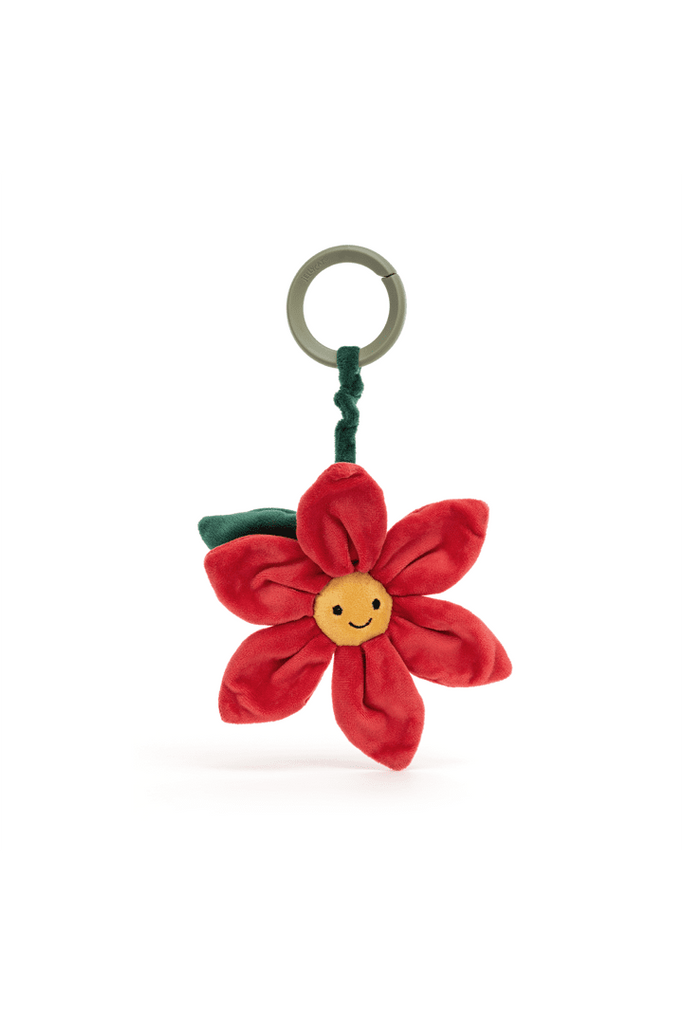 red flower baby toy