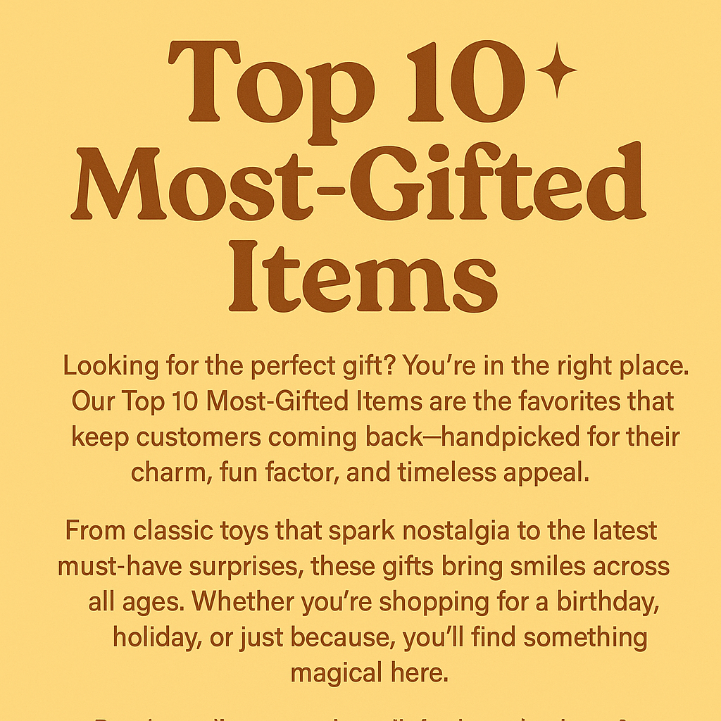 Top Most Ordered Items – Blickenstaffs Toy Store