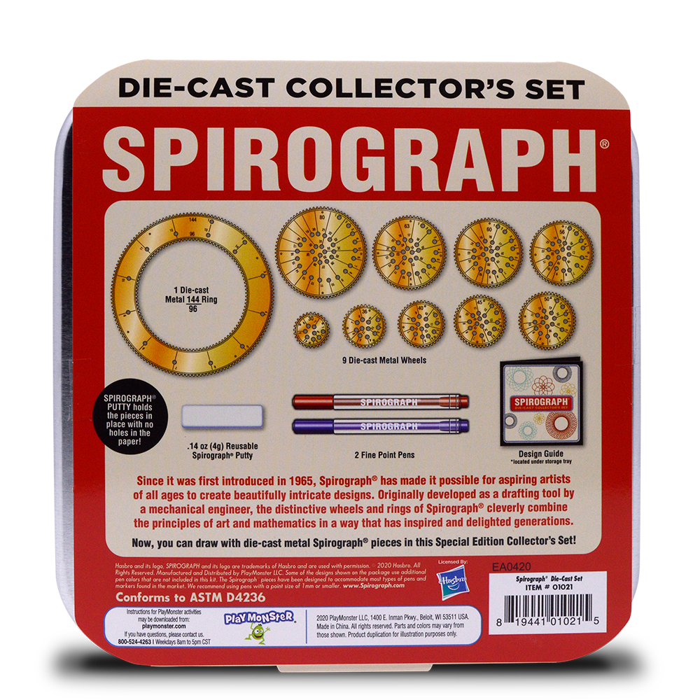  Spirograph — Design Set Boxed — Arts and Craft Kit — The  Classic Way to Make Countless Amazing Designs! — for Ages 8+ : Toys & Games