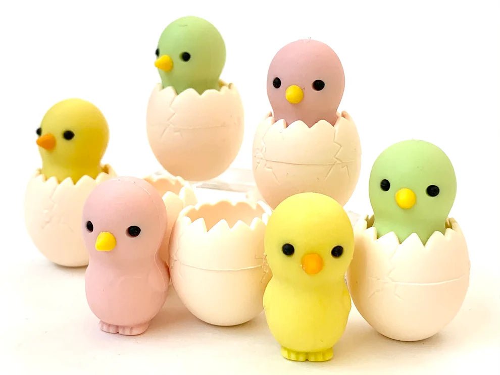Baby Chick in Egg Iwako Puzzle Erasers - Blickenstaffs Toy Store