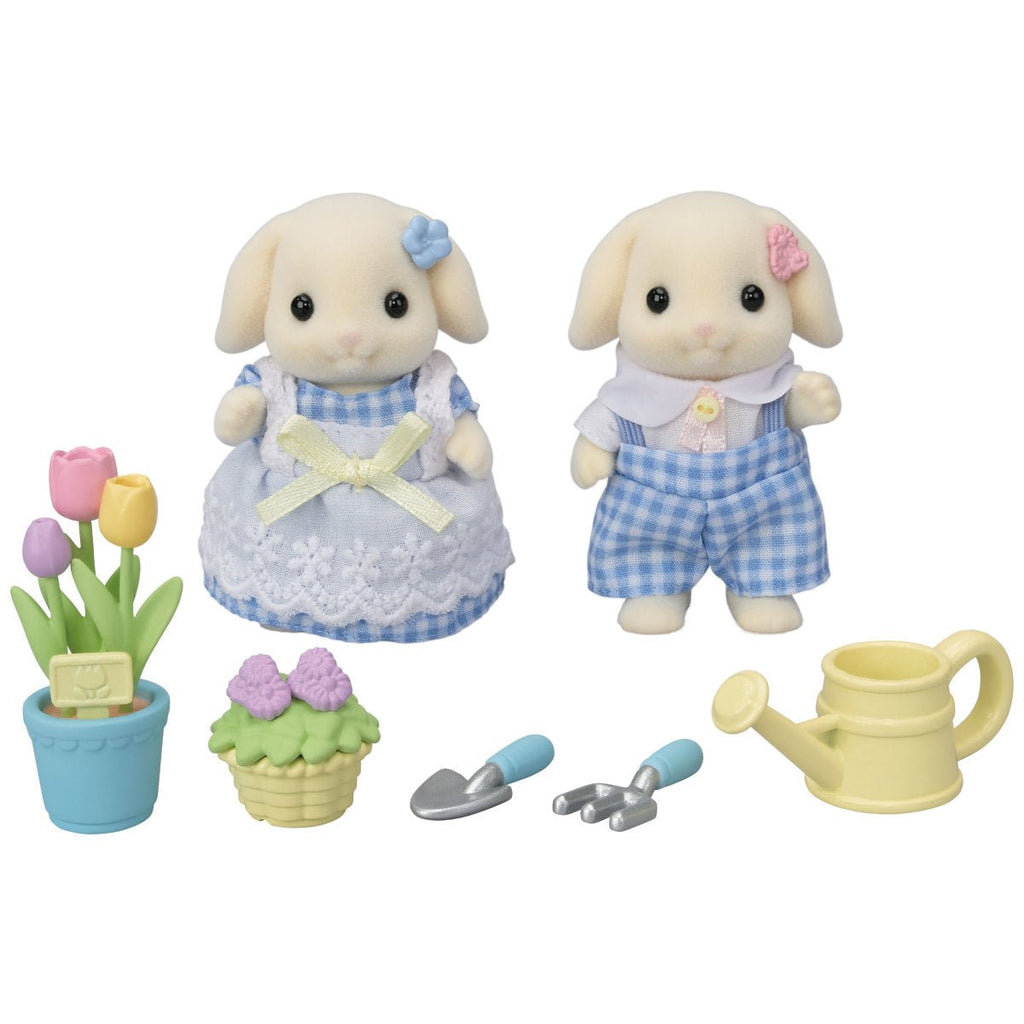 Blossoming Garden Set - Flora Rabbit Sister & Brother - Blickenstaffs Toy Store