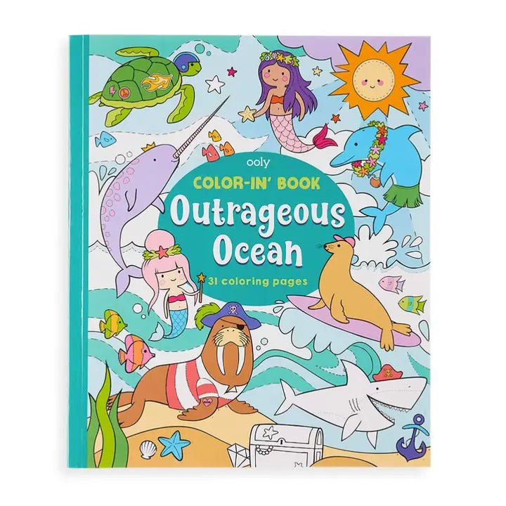 Color-in' Book: Outrageous Ocean – Blickenstaffs Toy Store