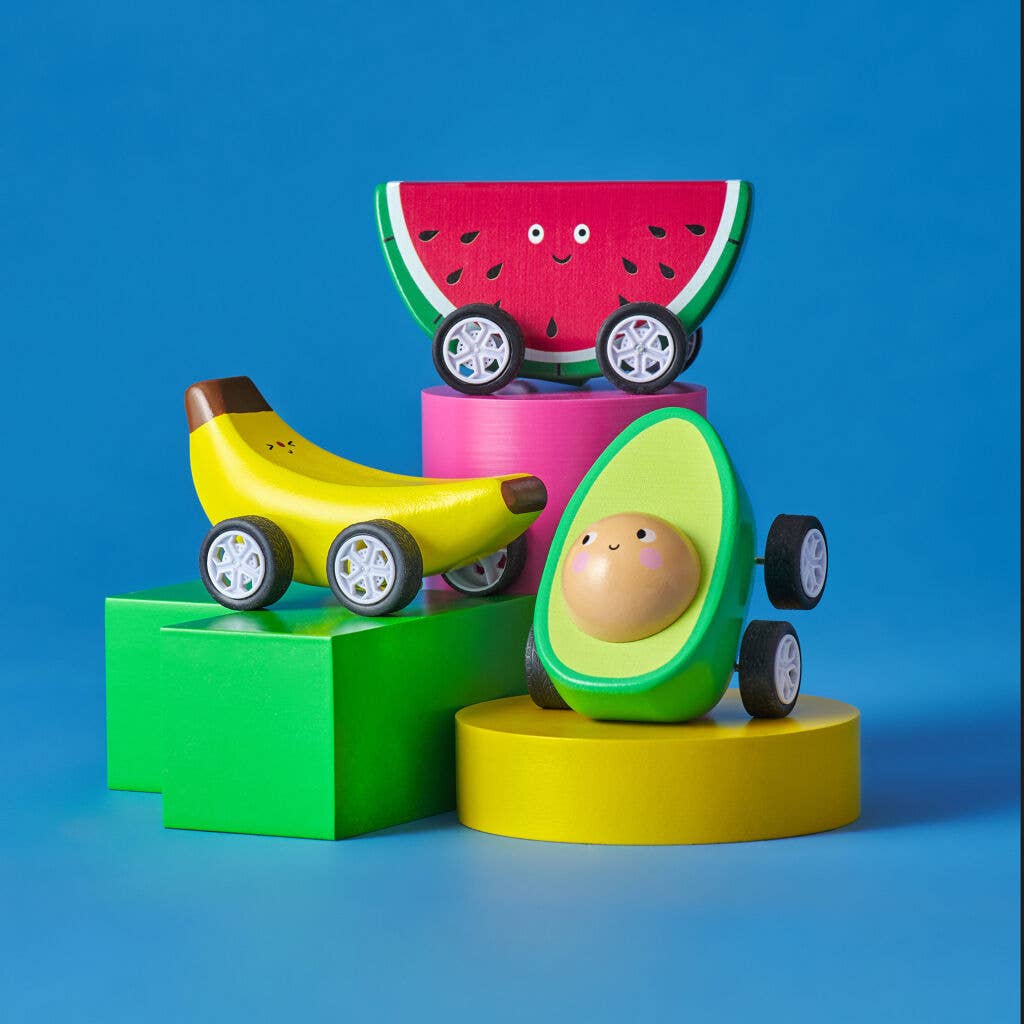 Fruit - fun Pull Back Cars - Blickenstaffs Toy Store