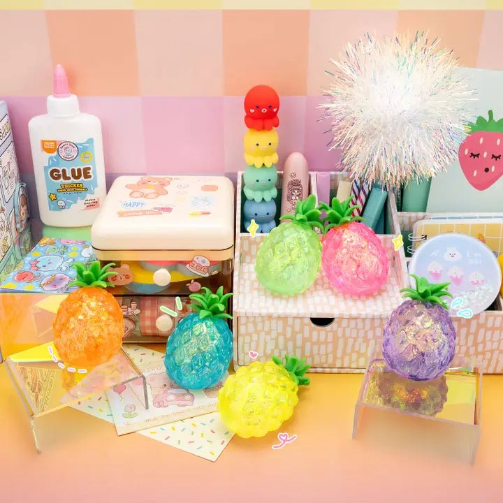 Gummy 3D Pineappple Sugar Sensory Squishy Toy - Blickenstaffs Toy Store
