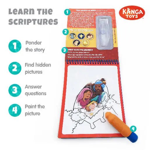 New Testament Aqua Brush Activity Book - Blickenstaffs Toy Store