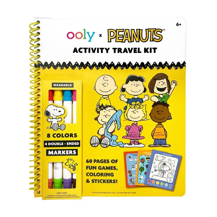 Peanuts Activity Travel Kit & Double - Ended Markers - Blickenstaffs Toy Store