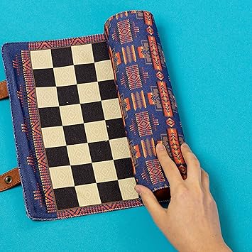 Pendleton Chess & Checkers Set: Travel - Ready Roll - Up Game - Blickenstaffs Toy Store