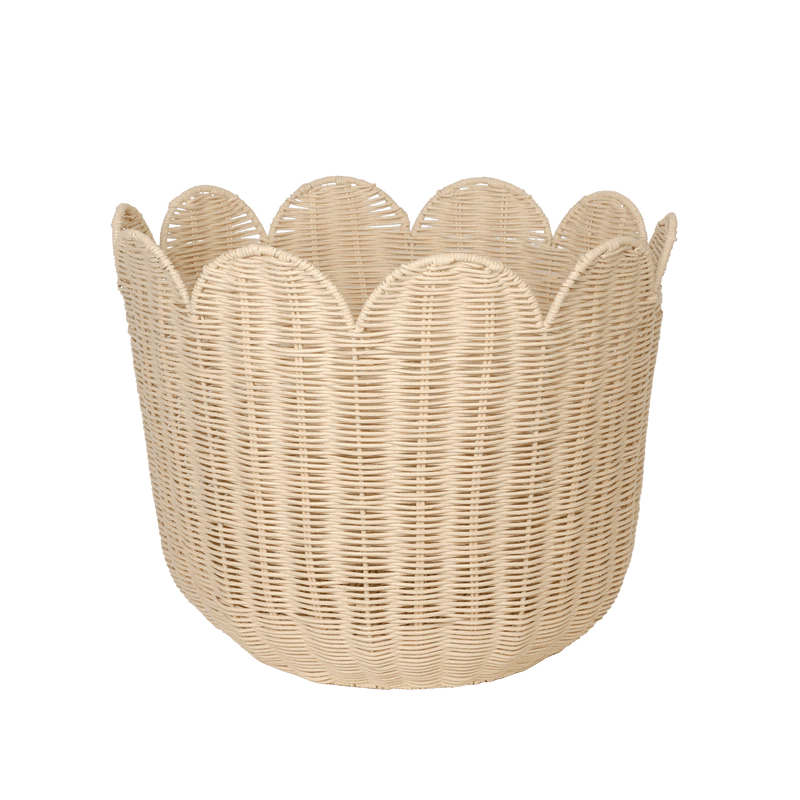 Rattan Tulip Basket - Nude - Blickenstaffs Toy Store