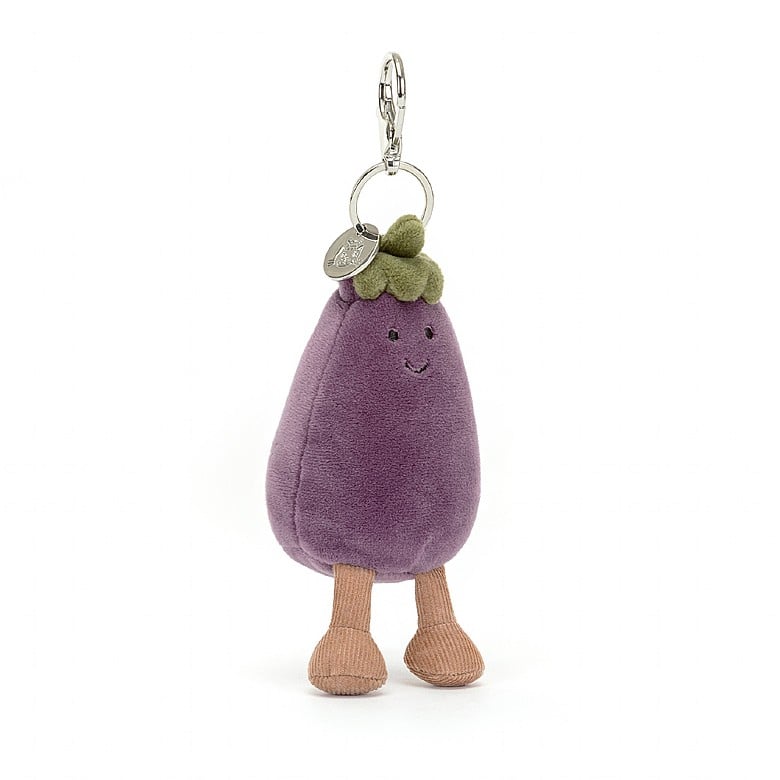 Vivacious Eggplant Bag Charm Keycharn - Blickenstaffs Toy Store