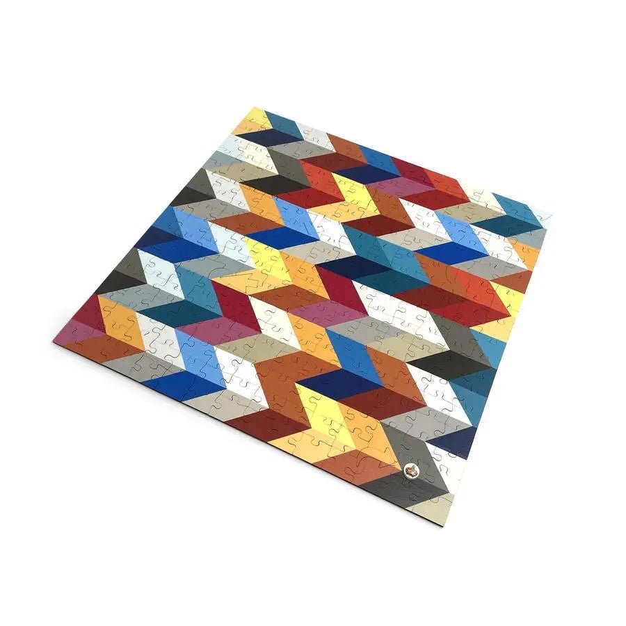 Wooden Puzzle: Herringbone Repeat in Glass Jar - Blickenstaffs Toy Store