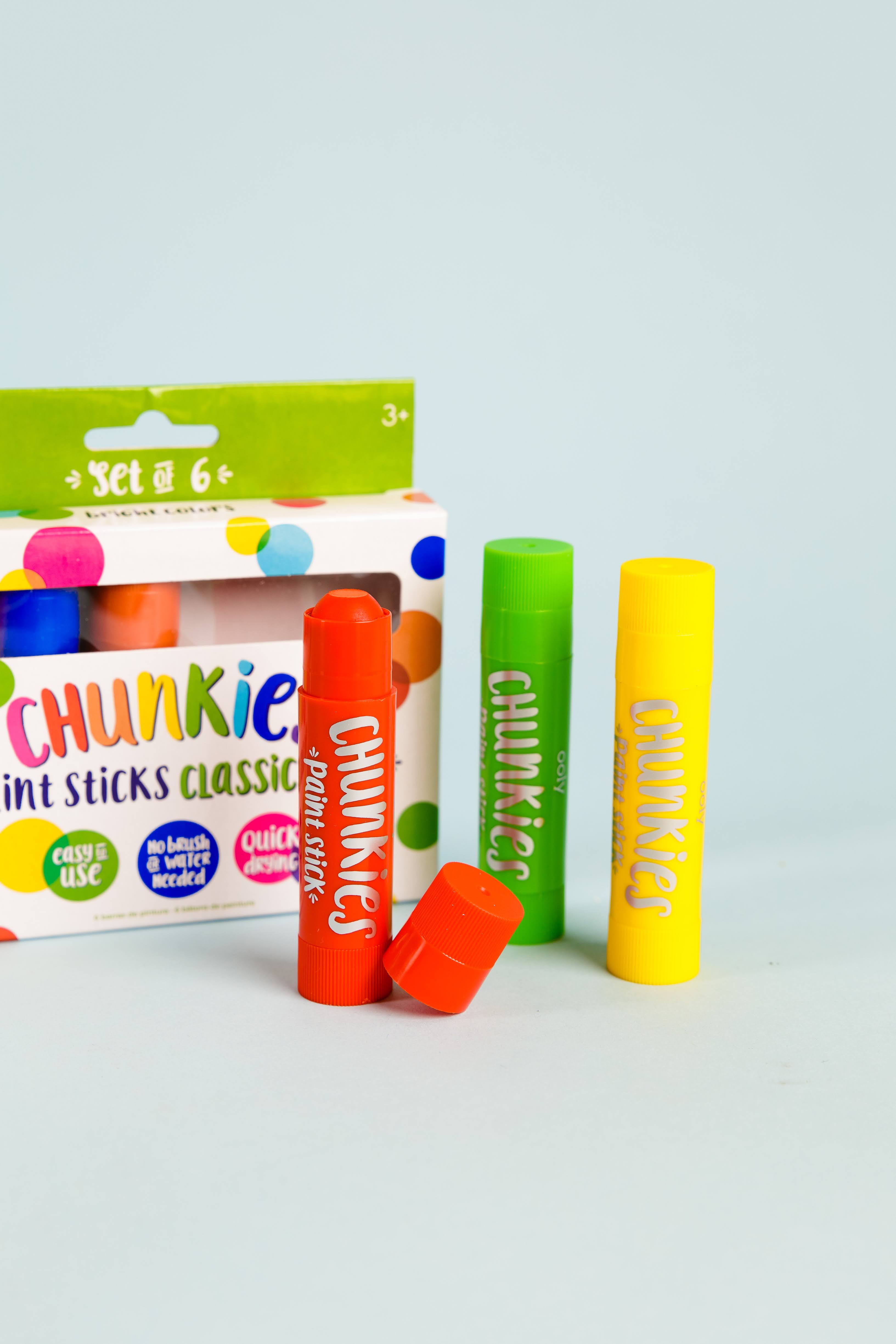 Ooly Jumbo Markers - Chunkies Paint Sticks - 6 pcs - Multicolour