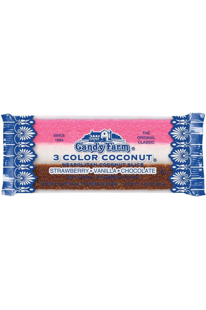 3 Color Neapolitan Coconut Bar - Blickenstaffs Toy Store