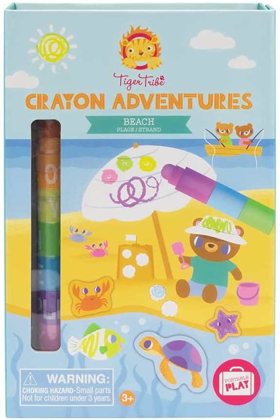 Coloring Set: Beach Crayon Adventures