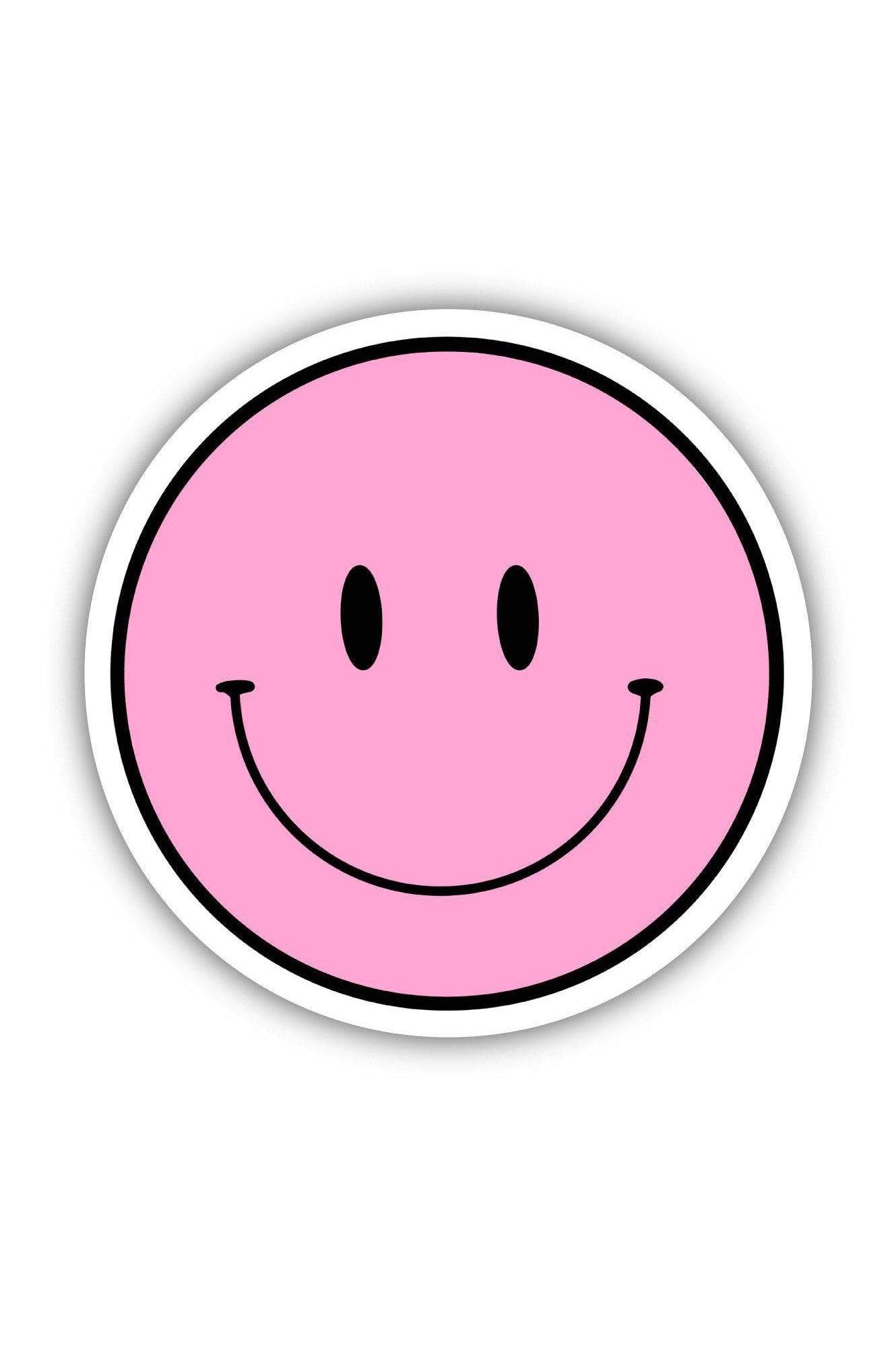 pink happy face