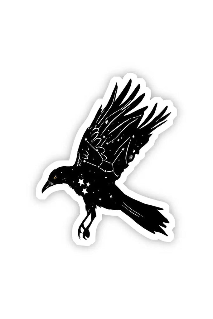 Black Crow with the Stars Sticker