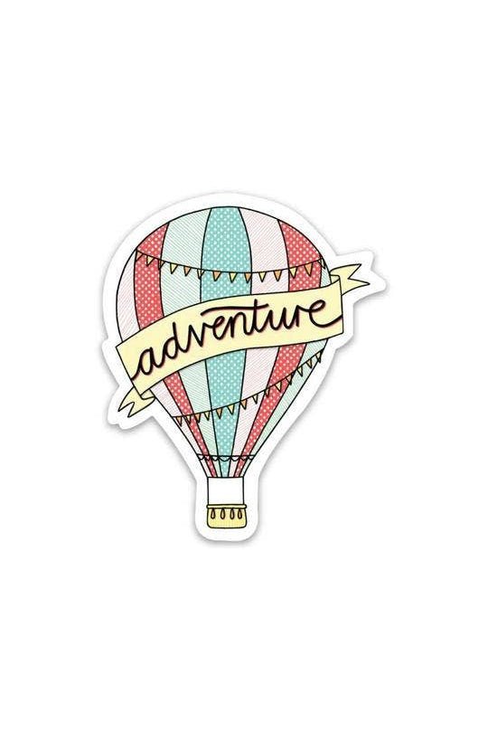Adventure Hot Air Balloon Laptop Sticker - Blickenstaffs Toy Store
