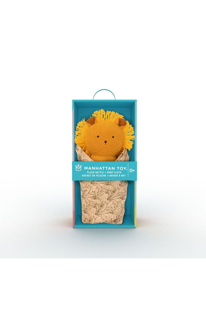 Baby Animal Rattle + Burp Cloth - Blickenstaffs Toy Store