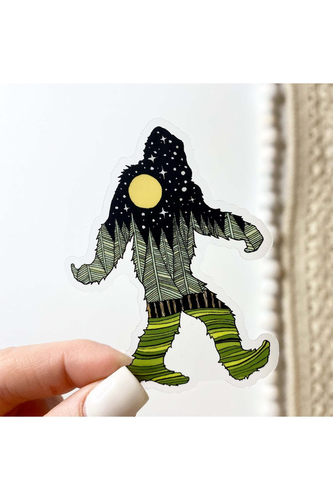 Bigfoot Nature Clear Sticker - Blickenstaffs Toy Store