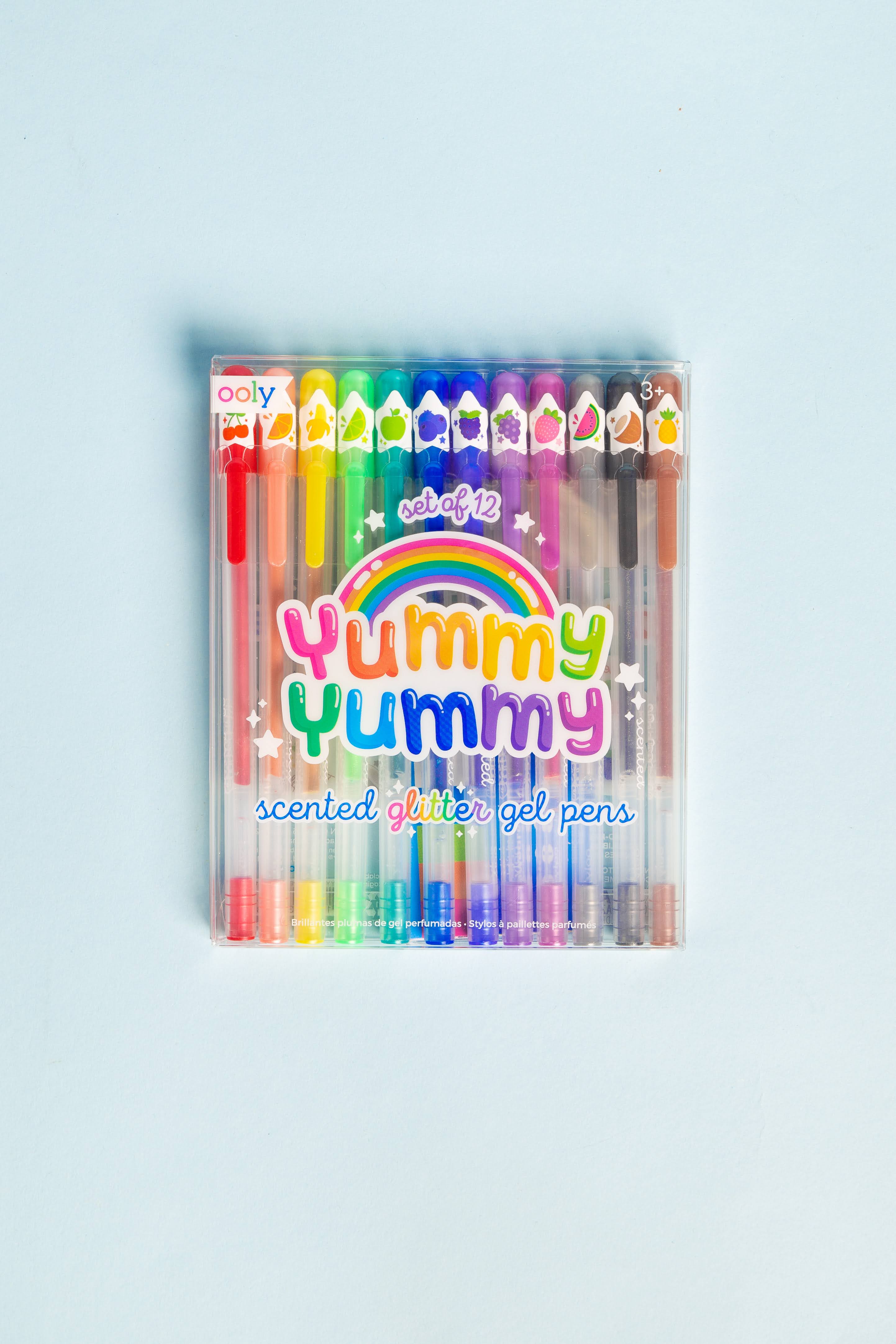 Yummy Yummy Scented Glitter Gel Pens -12