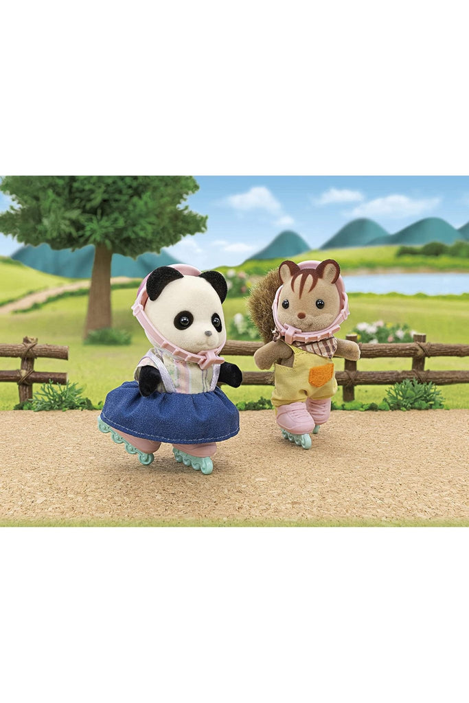 Calico Critters Set: Cycle & Skate Set - Panda Girl - Blickenstaffs Toy Store