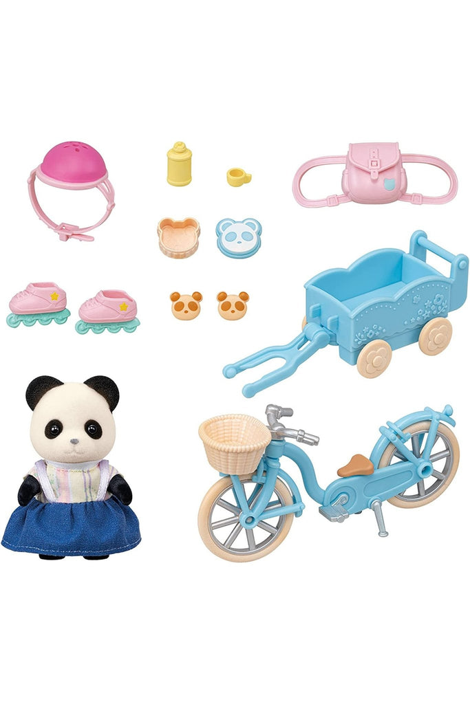 Calico Critters Set: Cycle & Skate Set - Panda Girl - Blickenstaffs Toy Store