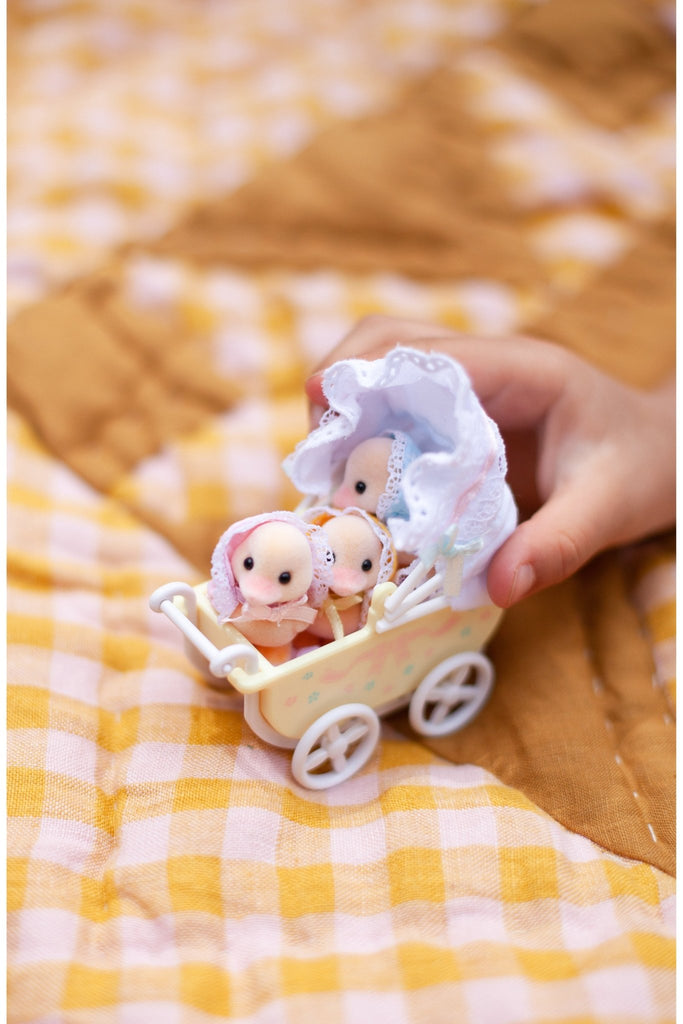 Calico Critters Set: Darling Ducklings Baby Carriage - Blickenstaffs Toy Store