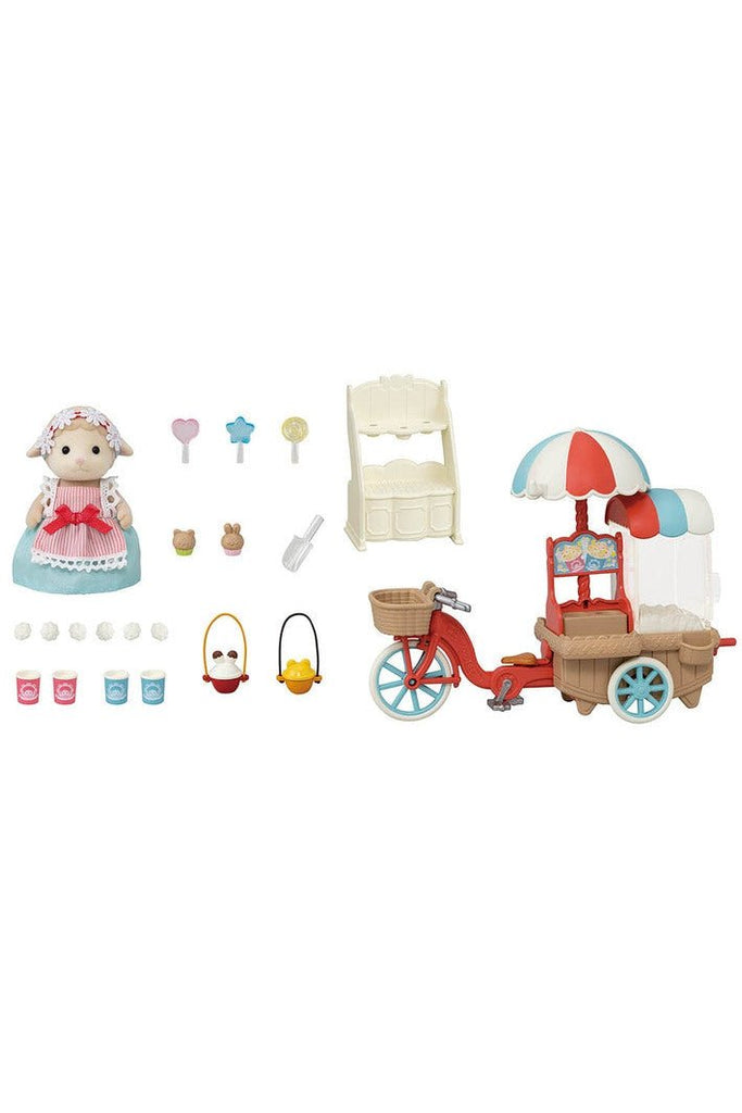Calico Critters Set: Popcorn Delivery Trike - Blickenstaffs Toy Store