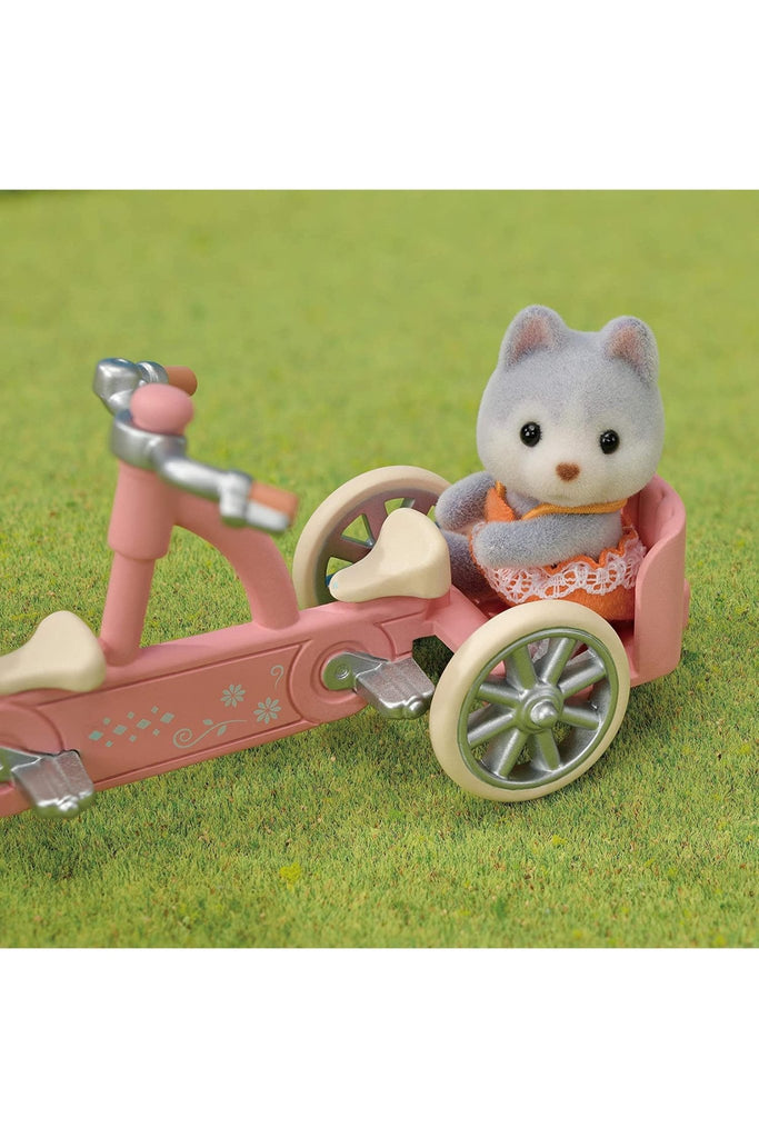 Calico Critters Set: Tandem Cycling Set - Husky Sister & Brother - Blickenstaffs Toy Store