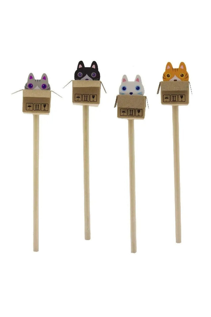 Cat In The Box Eraser & Pencil Duo - Blickenstaffs Toy Store