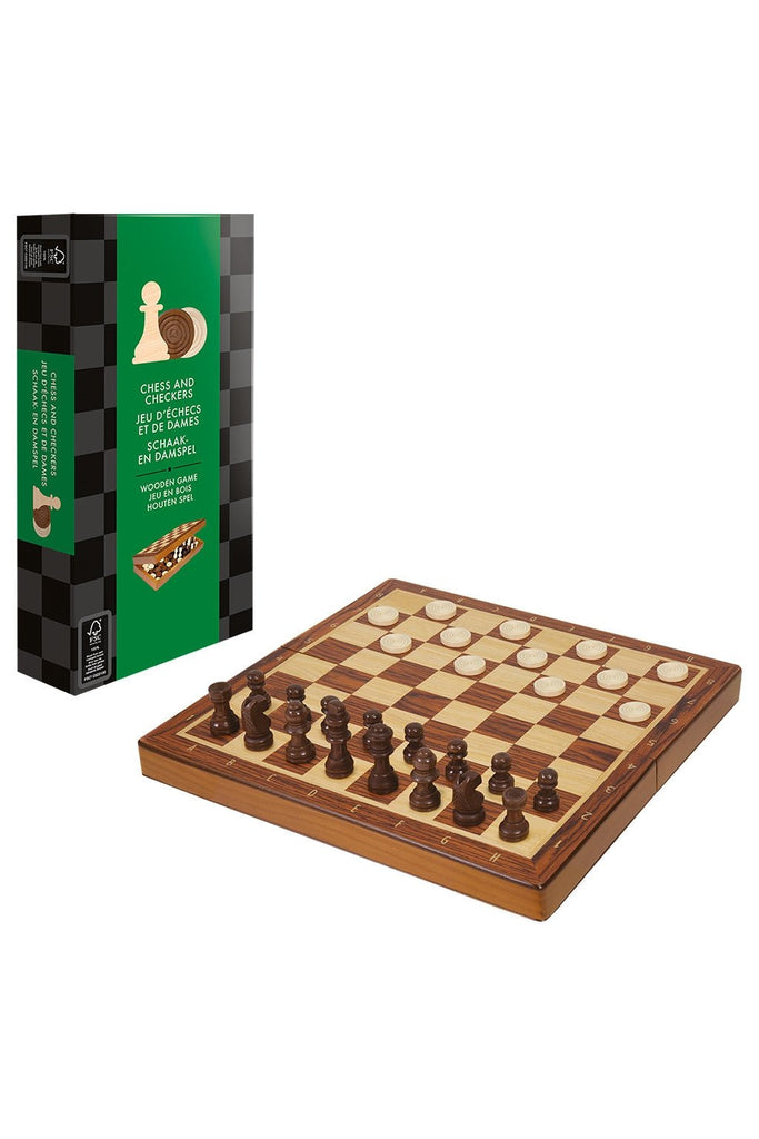 Chess and Checkers - Folding Version - Blickenstaffs Toy Store