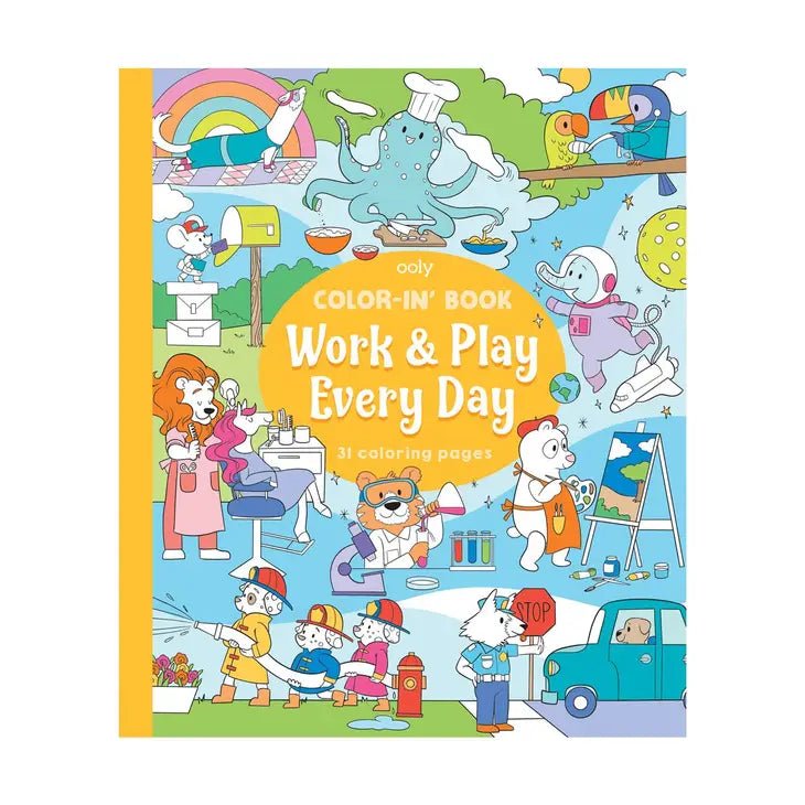 Color - In' Book: Work & Play Every Day - Blickenstaffs Toy Store