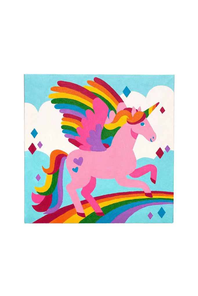 Colorific Canvas Paint by Number Kit: Magic Unicorn - Blickenstaffs Toy Store