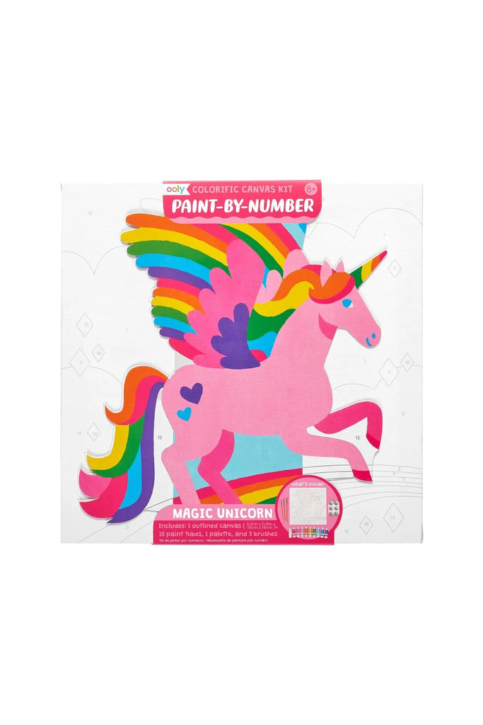 Colorific Canvas Paint by Number Kit: Magic Unicorn - Blickenstaffs Toy Store