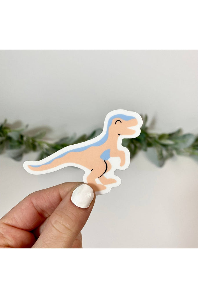 Cute Orange Dinosaur Sticker - Blickenstaffs Toy Store