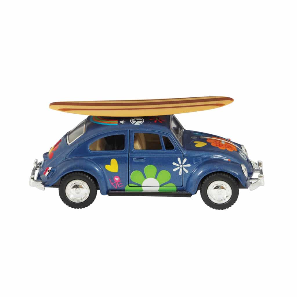 Diecast 1967 Beetle with Surfboard - Blickenstaffs Toy Store