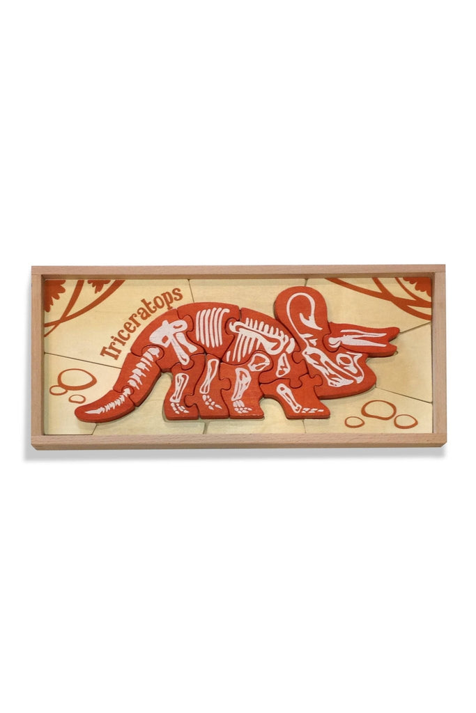 Dino Skeleton Puzzles - Triceratops - Blickenstaffs Toy Store