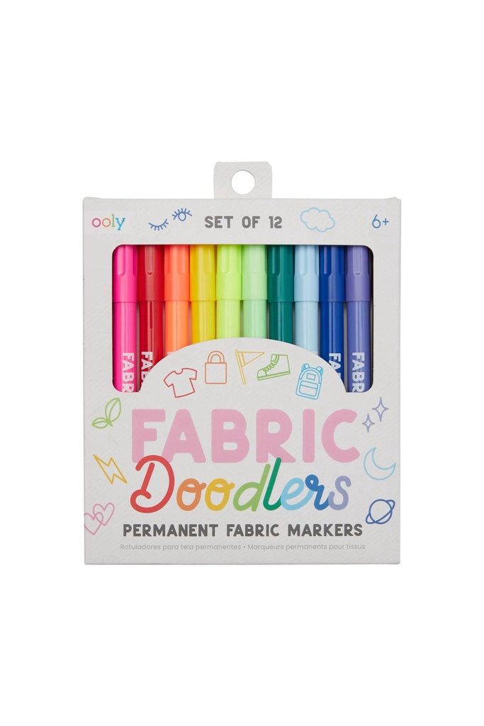 Fabric Doodlers Markers - Set of 12 - Blickenstaffs Toy Store