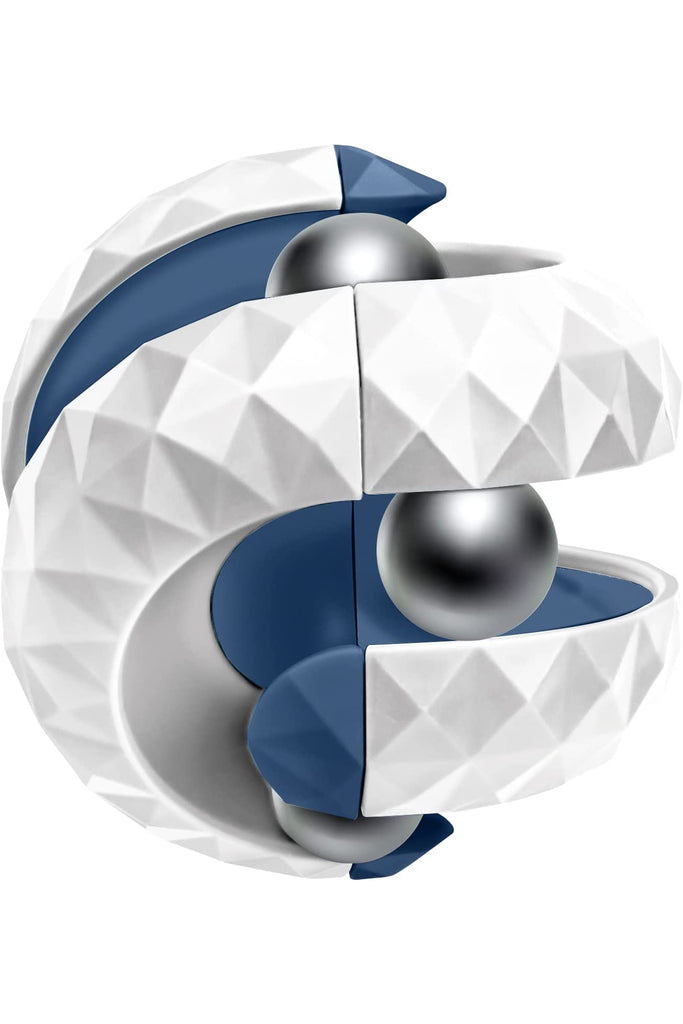 Orbit Ball Rotating Puzzle Fidget Toy white