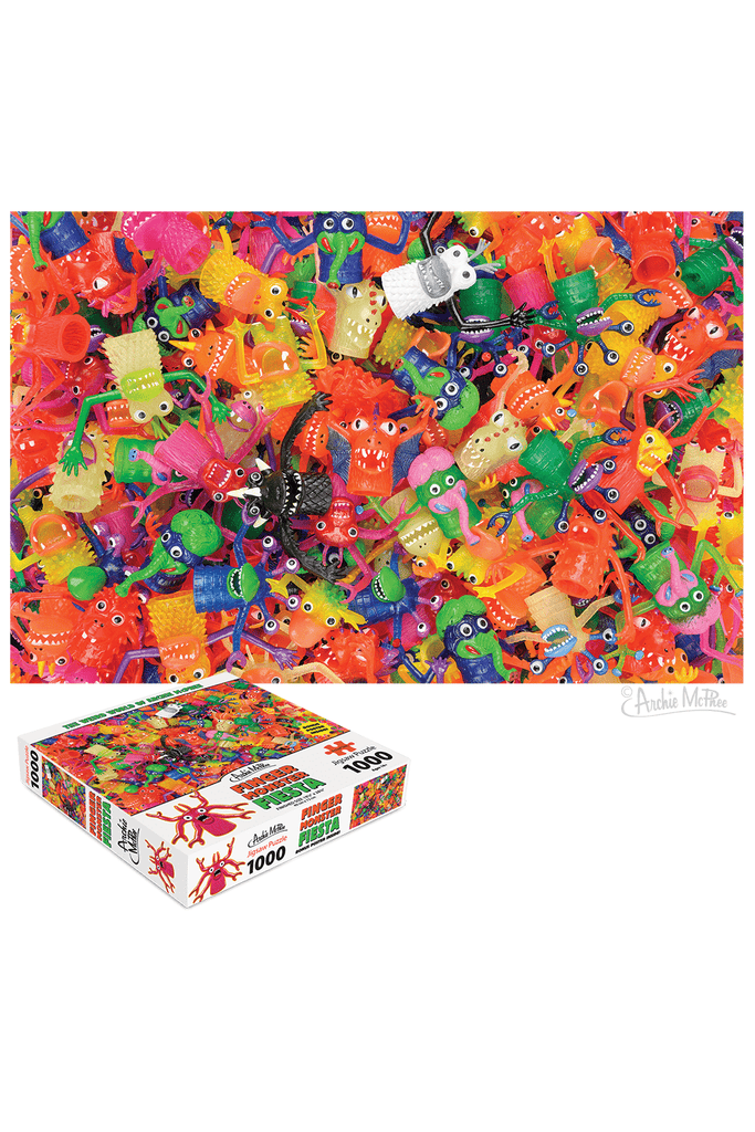 Finger Monster Fiesta 1000 Piece Jigsaw Puzzle - Blickenstaffs Toy Store