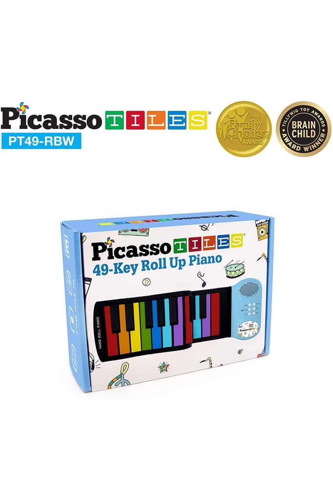 Flexible Roll - Up Keyboard Piano Rainbow - Blickenstaffs Toy Store