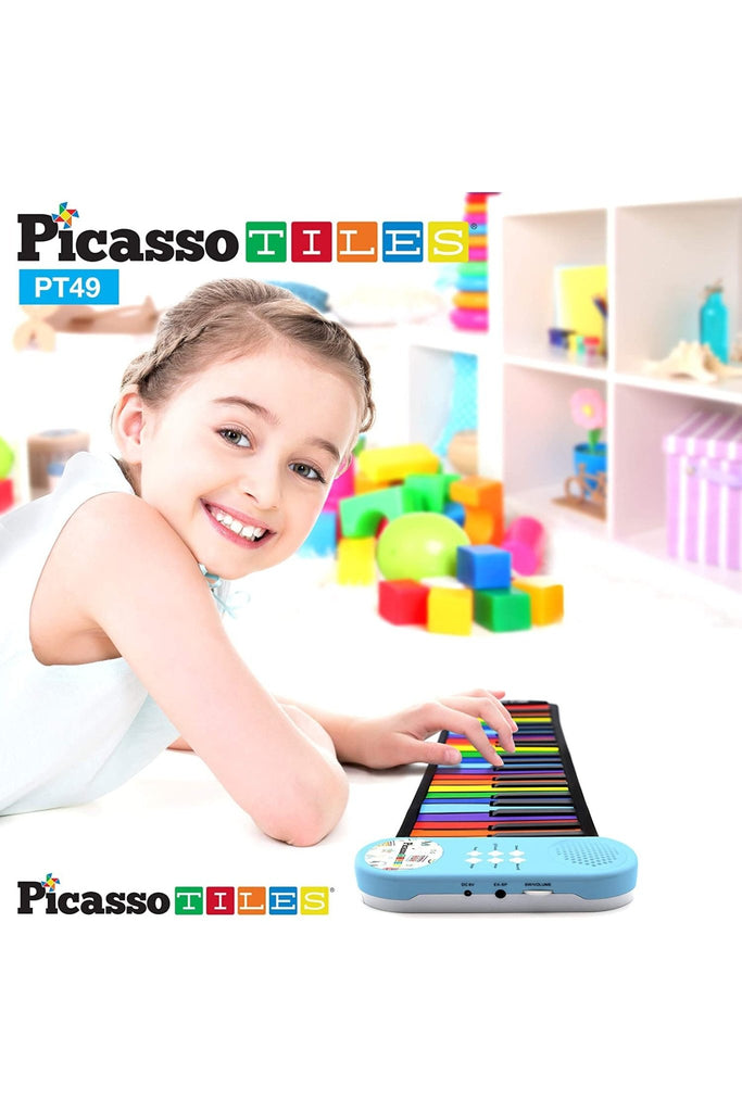 Flexible Roll - Up Keyboard Piano Rainbow - Blickenstaffs Toy Store