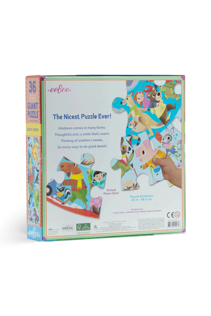 Good Deeds 36 Piece Giant Round Puzzle - Blickenstaffs Toy Store