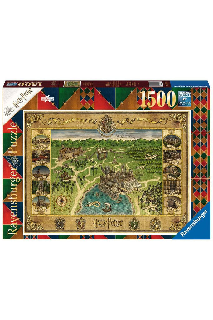 Hogwarts Map 1500 Piece Puzzle - Blickenstaffs Toy Store