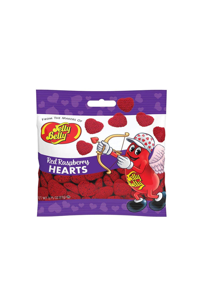 Jelly Belly Red Raspberry Hearts - Blickenstaffs Toy Store