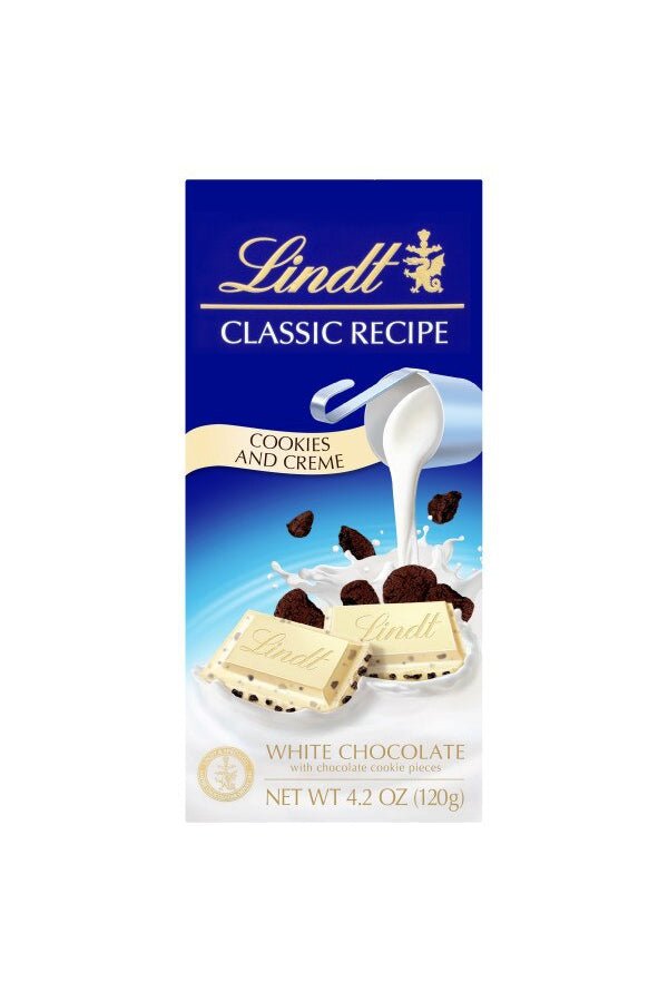 Lindt Cookies and Creme White Chocolate Bar - Blickenstaffs Toy Store