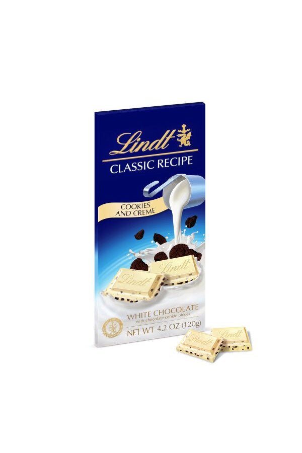 Lindt Cookies and Creme White Chocolate Bar - Blickenstaffs Toy Store