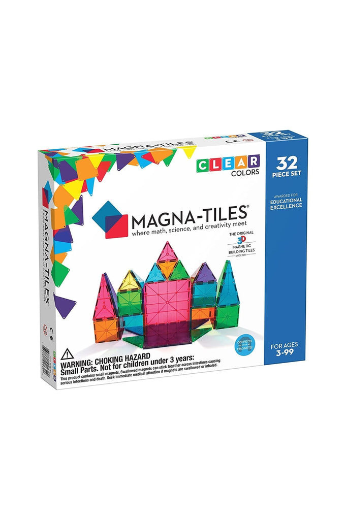 MAGNA - TILES® Clear Colors 32 Piece Set - Blickenstaffs Toy Store